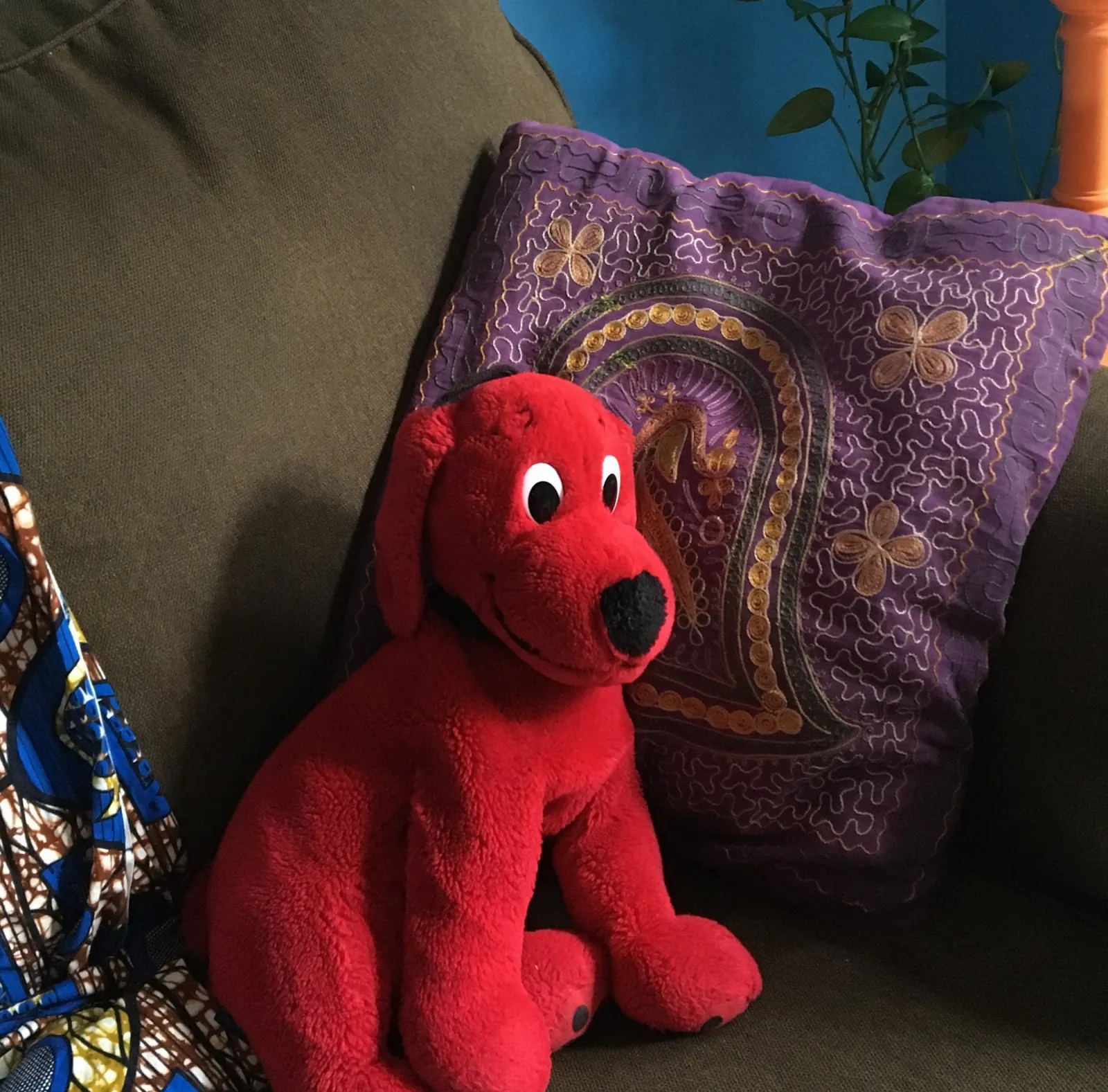 Photo Of My Plush Stuffed Dog Named Clifford
