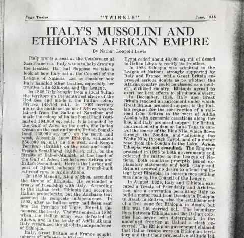 Image Of Newspaper Article Written By My Grandfather